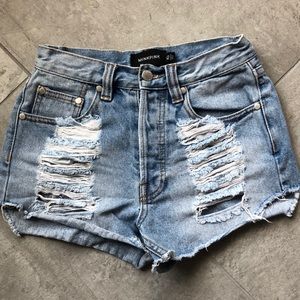 MinkPink High Waisted Slasher Shorts